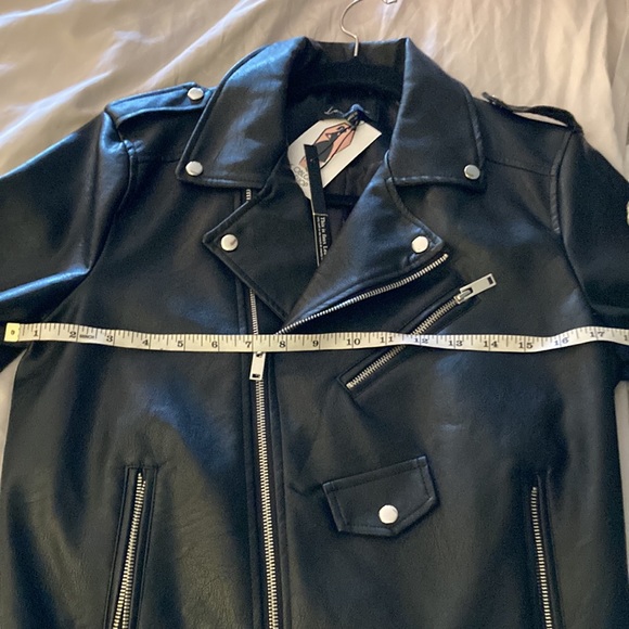 Oblong Box Shop Vegan Leather Motorcycle Jacket - Picture 8 of 10